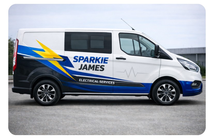 Sparkie James Electrical van
